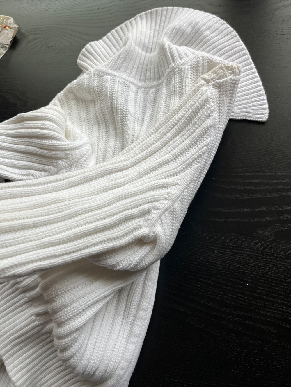 Chaps White 100% Cotton Ribbed Button-Up Cardigan Sweater Large L  - Picture 10 of 16